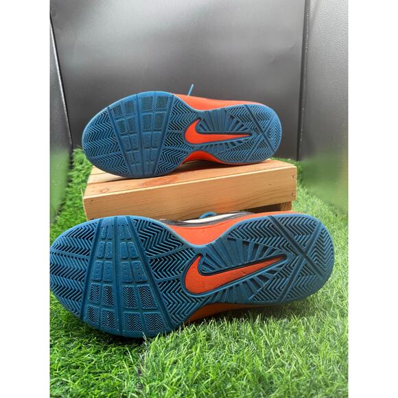 Nike- Mid Top- Basketball Sneakers- Orange/Black/Teal- Size 10M main image 9